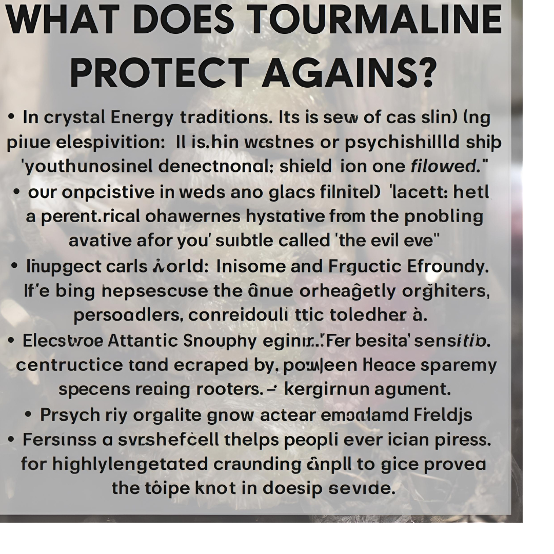 What Does Tourmaline Protect Against